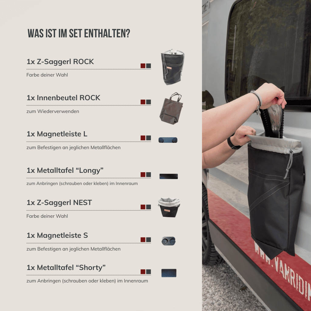 Roadtrip-Set - für längere Reisen und mehr Ordnung