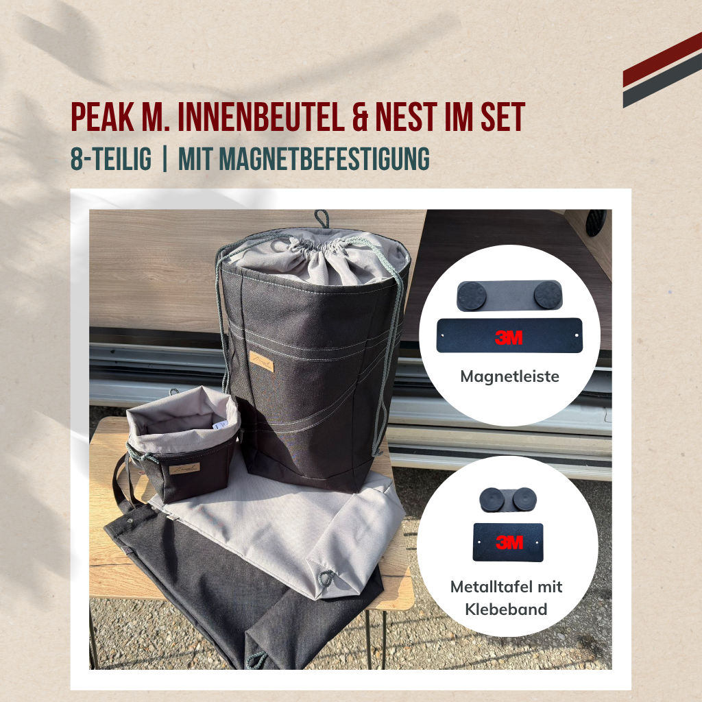 PEAK m. Innenbeuteln & NEST magnetisch im Spar-Set