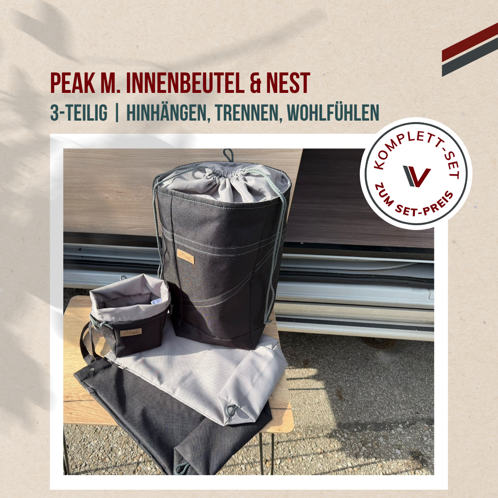 PEAK m. Innenbeuteln & NEST - aufhängen, trennen, wohlfühlen 🌱
