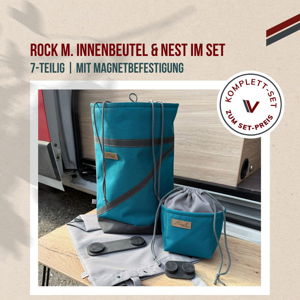 ROCK m. Innenbeutel & NEST magnetisch im Set